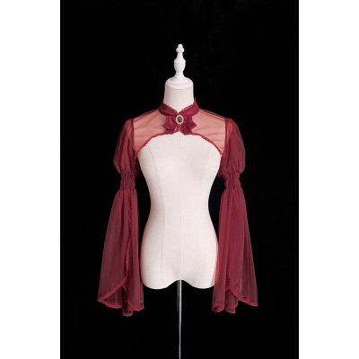 Alice Girl Weeping Blood Rose Bell Sleeve Bolero(44th Pre-Order/5 Colours/Full Payment Without Shipping)